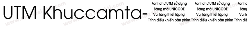 UTM Khuccamta字体转换